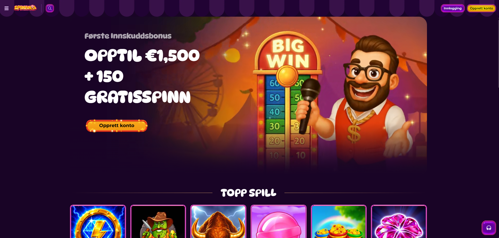 Spinania — trygt nettcasino med størst spillbibliotek